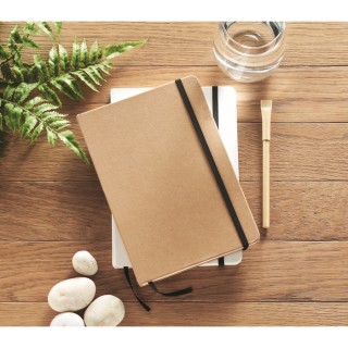 Libreta A5 cartón reciclado con hojas rayadas